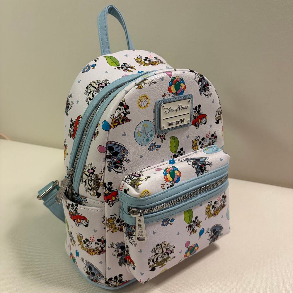 Disney Parks Loungefly Mickey & Minnie’s Runaway Railway Mini Backpack